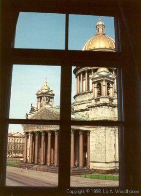 St. Isaac&#039;s Cathedral from hotel window