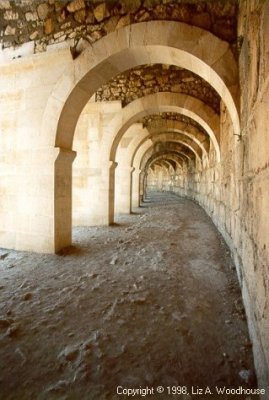 Arches at the top of Aspendos amphitheatre